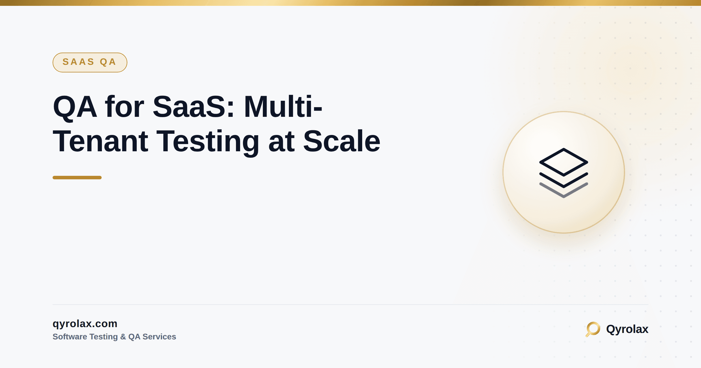 Illustration of a multi-tenant SaaS dashboard showing isolated tenant data, roles, and billing being tested