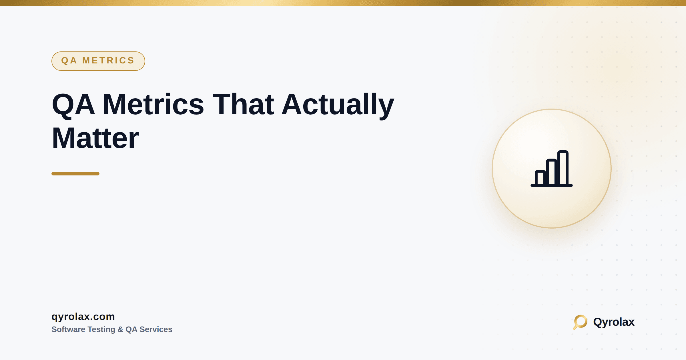 Dashboard comparing vanity QA metrics against meaningful quality metrics