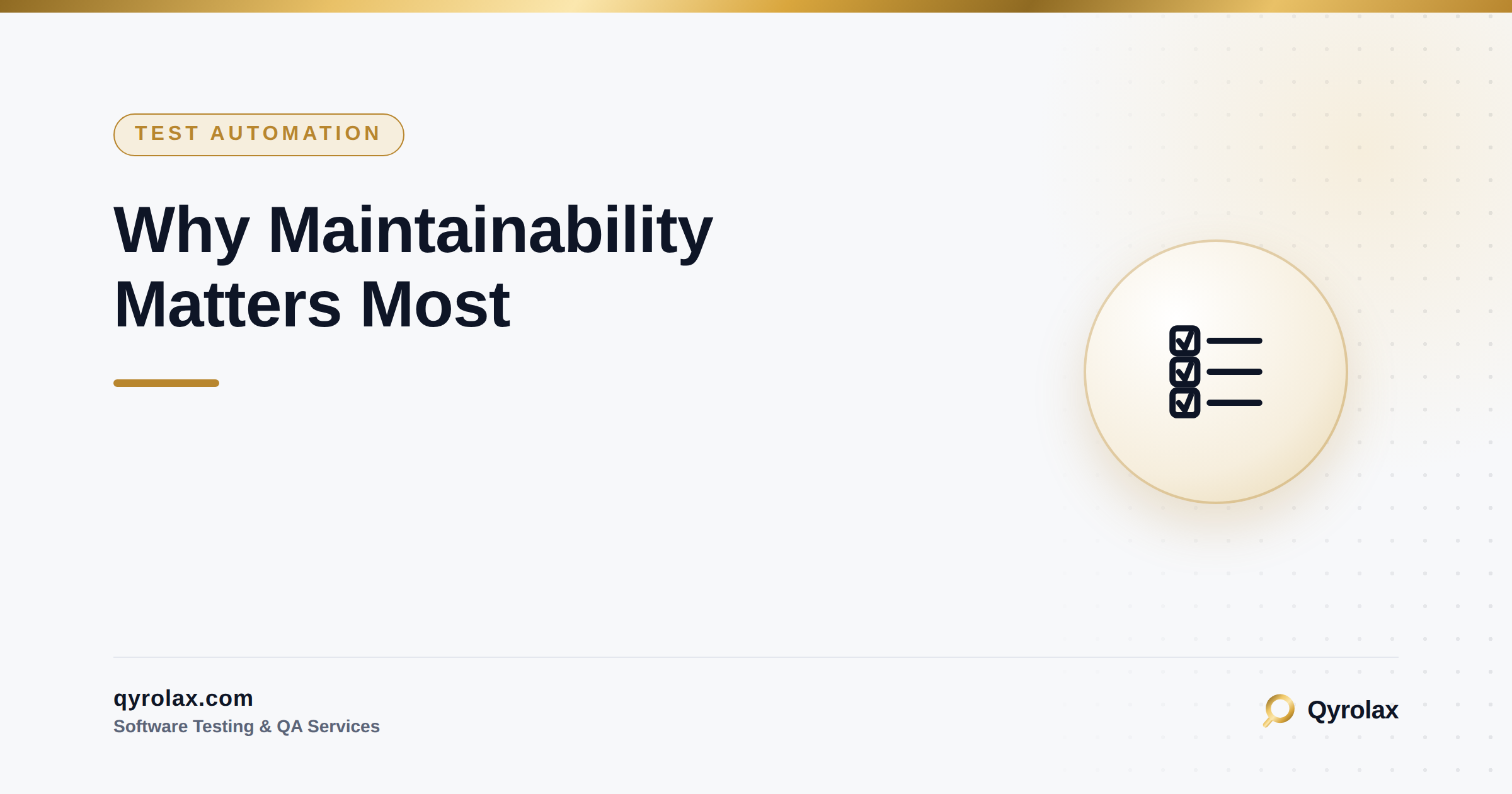 Maintainability Matters
