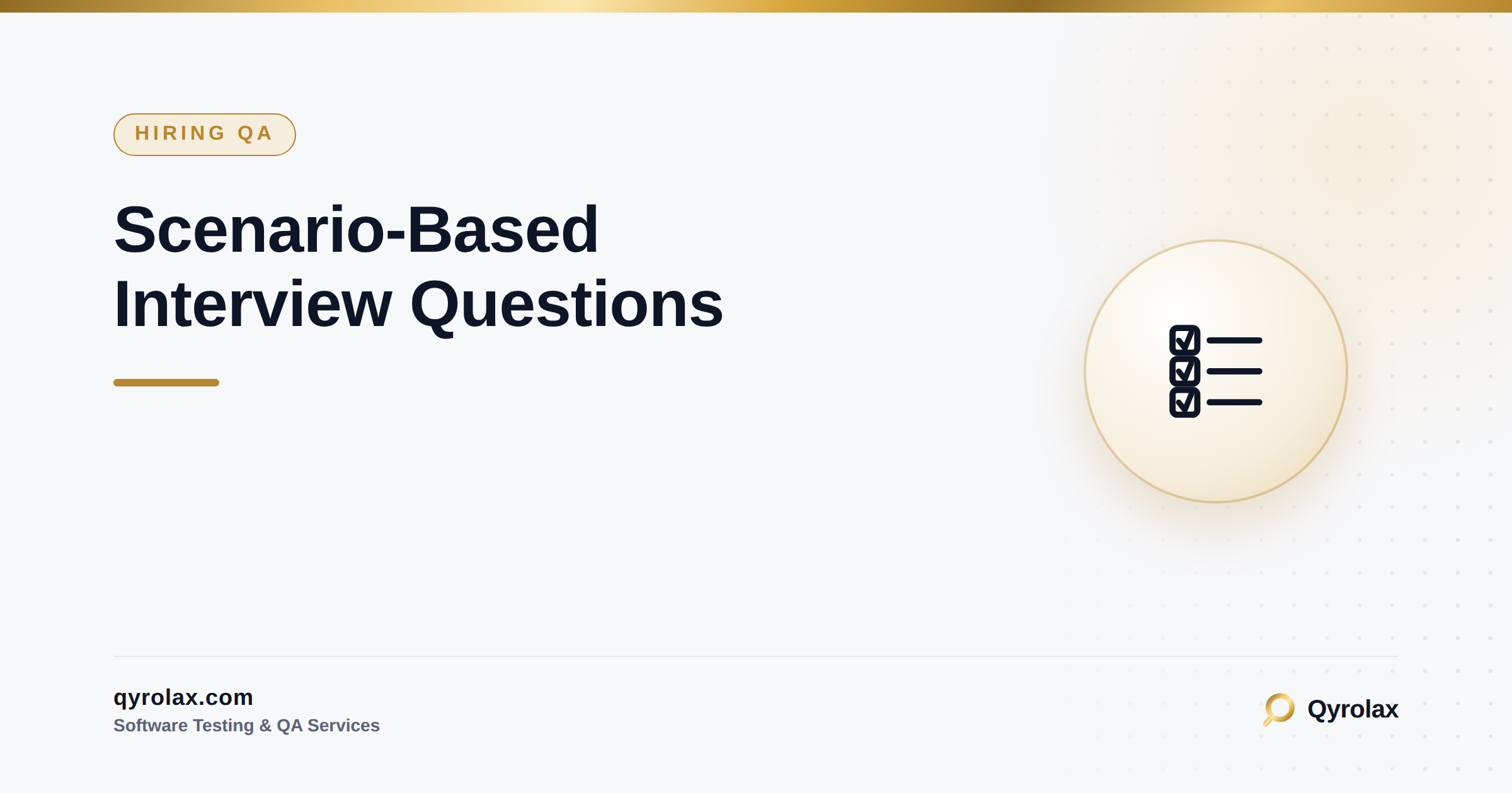 Scenario Based Interviews