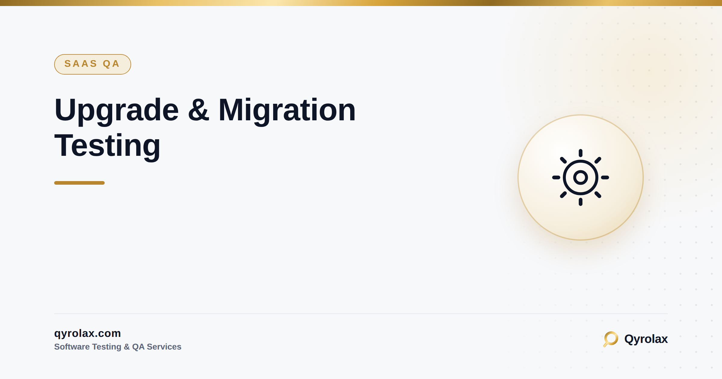 Upgrade And Migration Testing