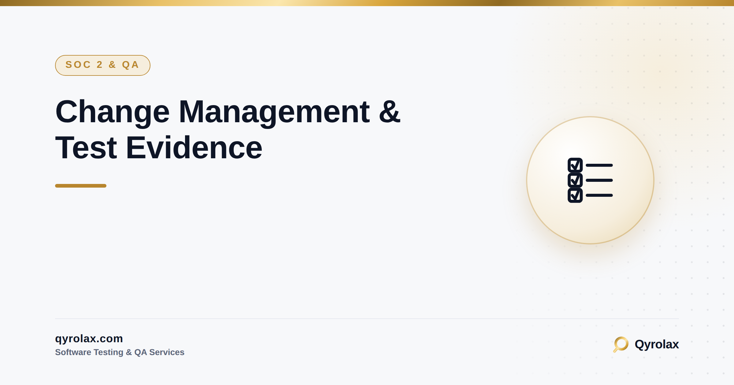 Change Management Evidence
