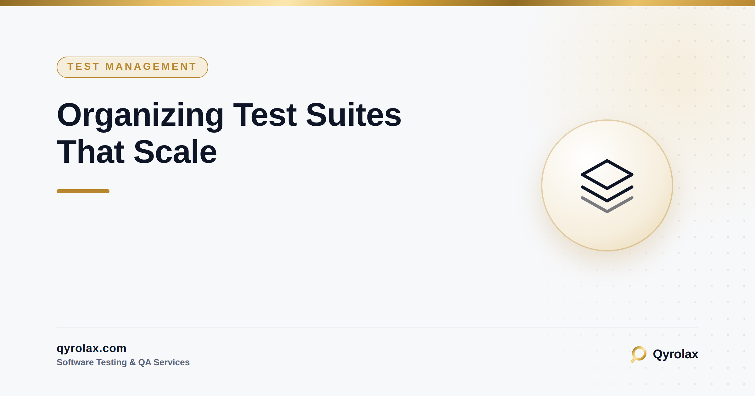 Organizing Test Suites