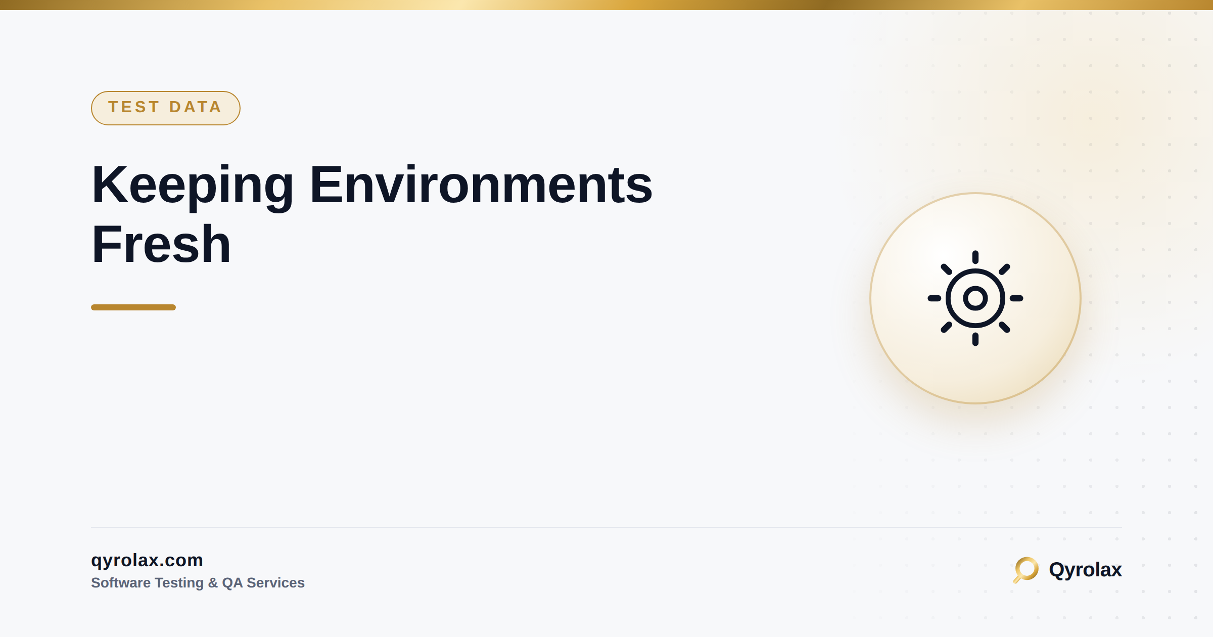 Refreshing Test Environments